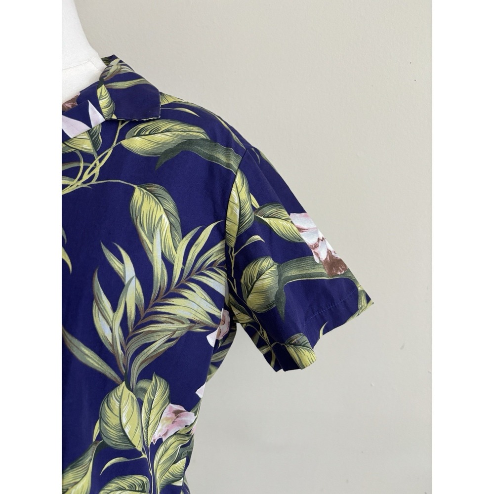 Hilo Hattie Womens Medium Button Up Shirt Tropical Hawaiian Vacation Cotton - Picture 5 of 7